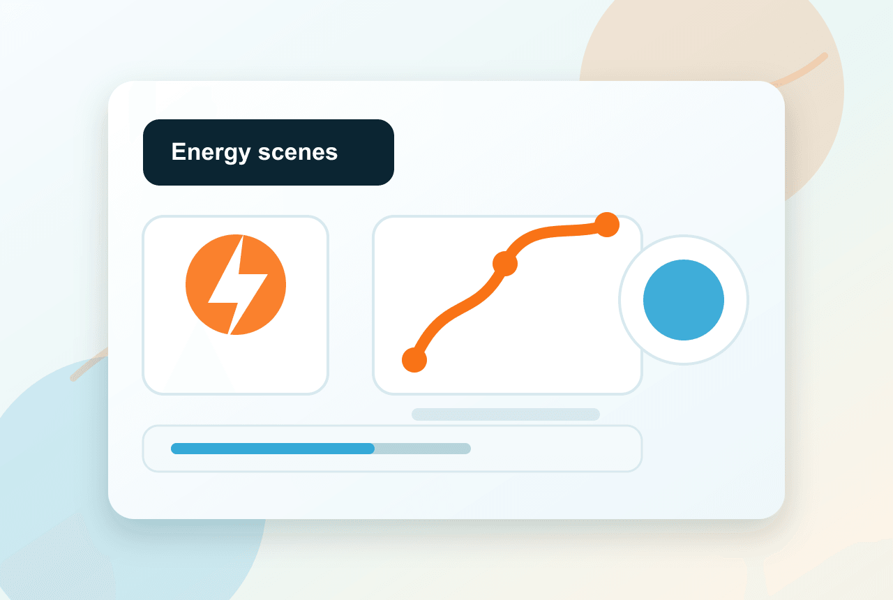 Generated Morocco smart energy automation visual with Wi-Fi plugs, switch timers, and usage scenes