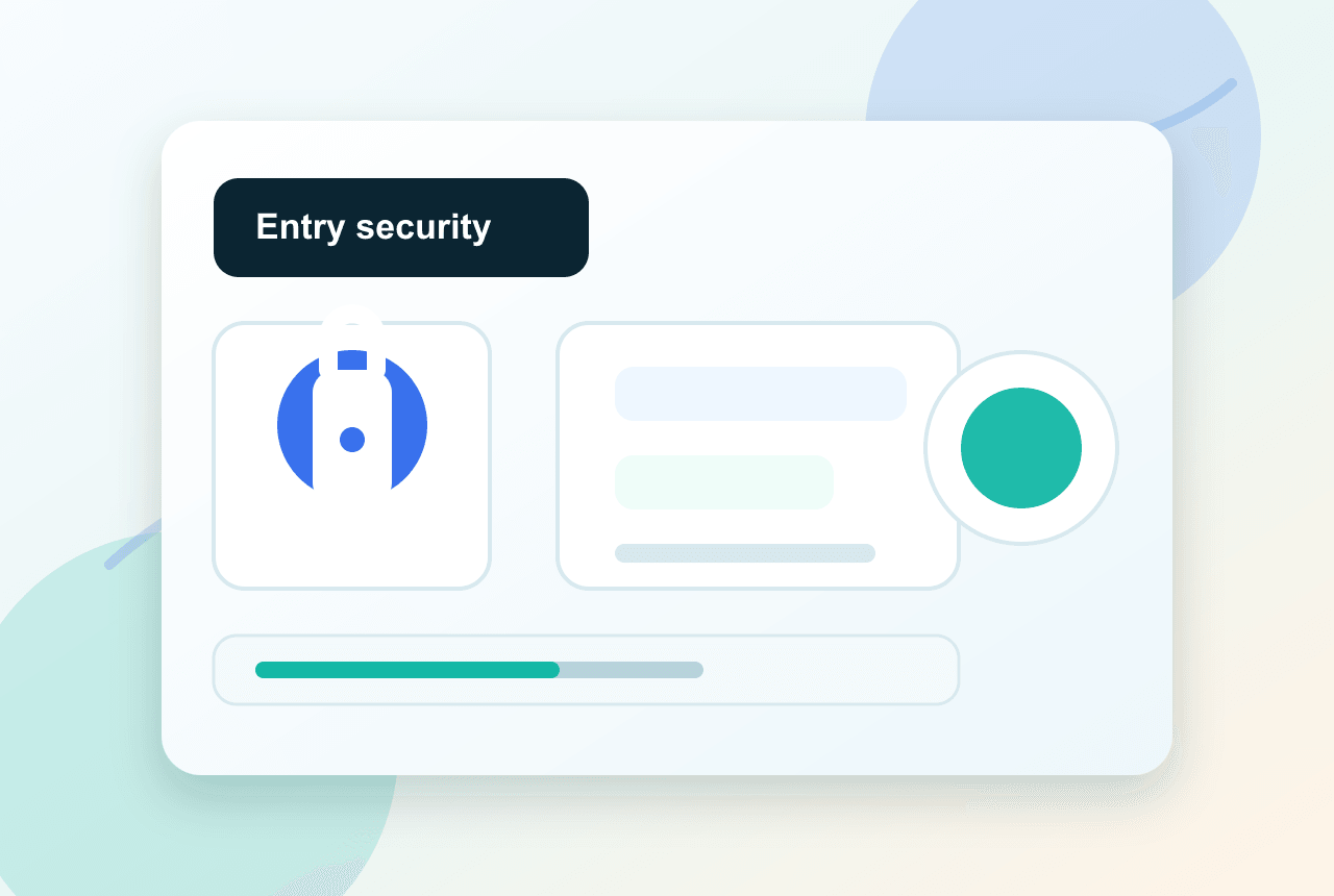 Generated Tuya smart security door lock visual for Moroccan smart home entry protection