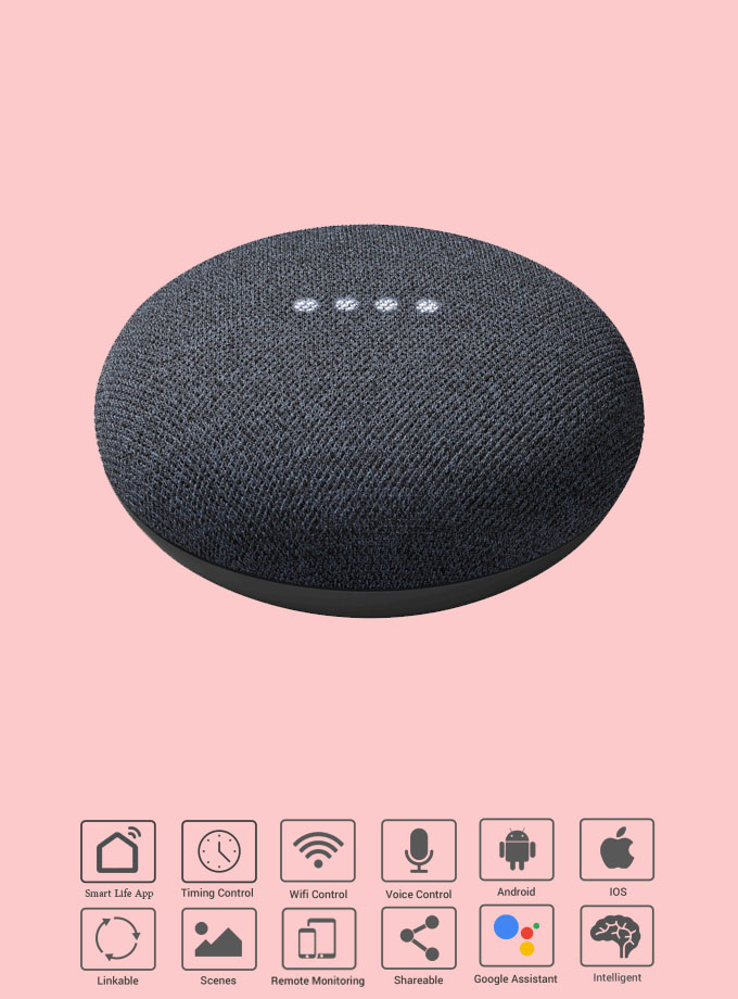 Parlante Inteligente - Google Home Mini (2da Generación) - ISMART